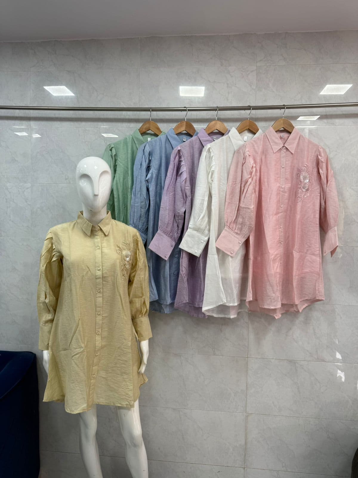 Embroidered Linen Shirt